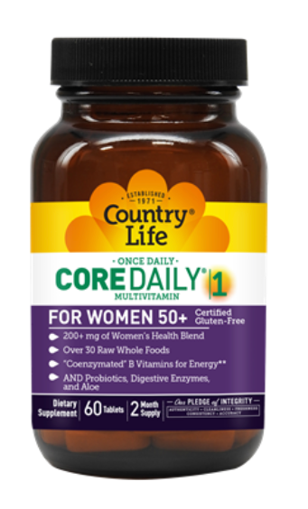 Core Daily 1 Women's 50+ 60 Tablets by Country Life