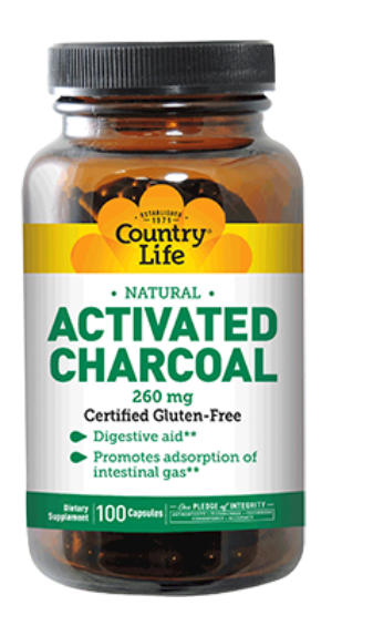 Activated Charcoal 260 mg 100 Capsules