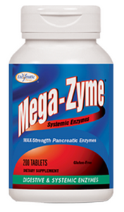 Mega-Zyme 200 Tablets by Enzymatic Therapy