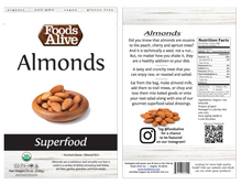 Organic Almonds 12 Servings by Foods Alive