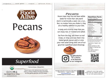 Organic Pecans 12 Servings by Foods Alive