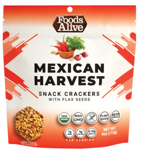 Mexican Harvest Flax Crackers 4 oz by Foods Alive