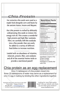 Chia Protein Powder Organic 8 oz by Foods Alive