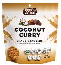 Coconut Curry Crackers 4 oz by Foods Alive