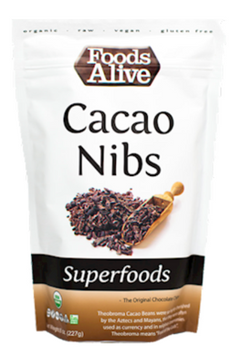 Cacao Nibs Organic 8 oz by Foods Alive
