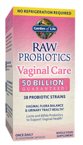 Raw Probiotics Vaginal Care ST 30 Vegan Capsules by Garden of Life
