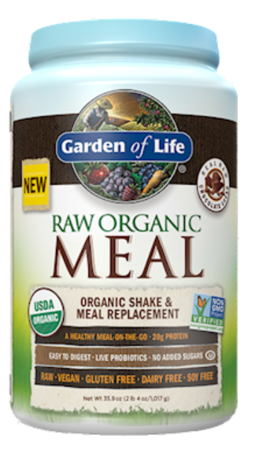 RAW Organic Meal Chocolate 28 Servings by Garden of Life