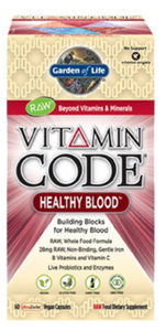 Vitamin Code Healthy Blood 60 Vegan Capsules by Garden of Life