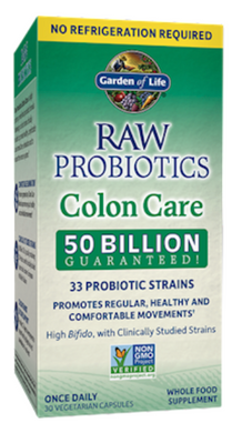 Raw Probiotics Colon Care ST 30 Vegan Capsules by Garden of Life