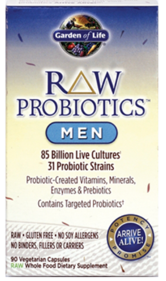 RAW Probiotics Men 90 Vegan Capsules by Garden of Life