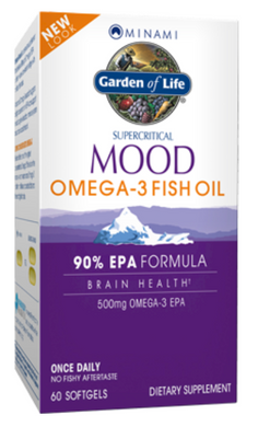 Mood Omega 3 fish oil 60 Soft Gels by Garden of Life