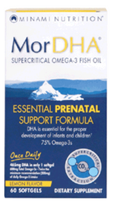 MorDHA Prenatal Lemon Flavor 60 Gels by Garden of Life