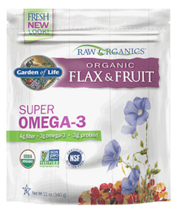 Raw Organics Flax and Fruit 12 oz by Garden of Life