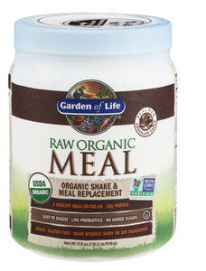 RAW Organic Meal Chocolate 17.9 oz by Garden of Life