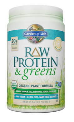 RAW Protein and Greens Lightly Sw 23 oz by Garden of Life