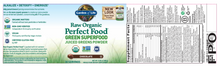 Perfect Food RAW - Chocolate 30 Servings by Garden of Life
