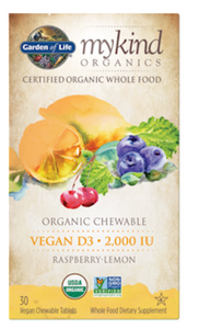 Mykind Organics 2000 IU Vegan D3 30 Tablets by Garden of Life