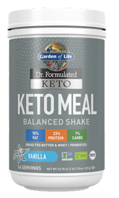 Keto Meal Vanilla 14 Servings by Garden of Life