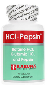 HCl-Pepsin 100 Capsules by Karuna