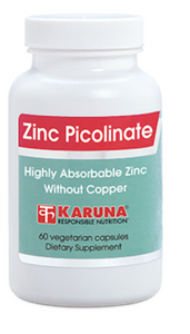 Zinc Picolinate 25 mg 60 Capsules by Karuna