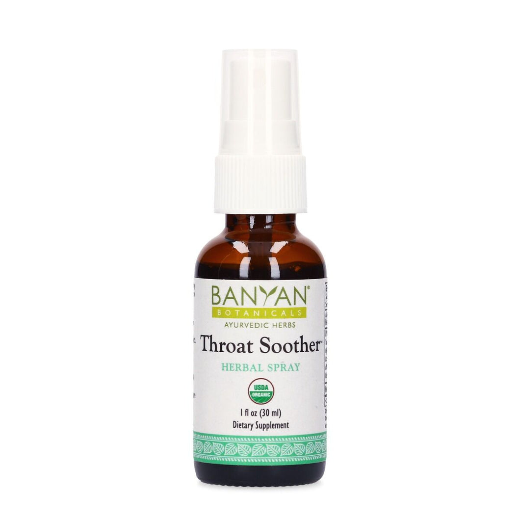 Throat Soother Spray Organic 1 oz by Banyan Botanicals