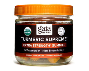 Turmeric Sup Extra Strength 60 gummies by Gaia Herbs