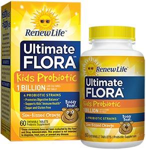 UF Kids Probiotic 1 B Orange 60 chewable by Renew Life