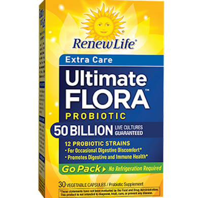 Ultimate Flora Ex Go Pack 50B 30 veggie caps by Renew Life