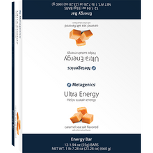 Ultra Energy Bar Caramel Sea Salt 12 Bars by Metagenics