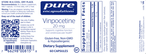 Vinpocetine 20 mg by Pure Encapsulations