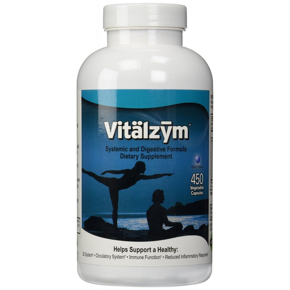 Vitalzym Systemic Enzymes 450 veggie caps by World Nutrition