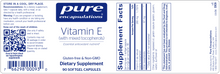 Vitamin E (with mixed tocopherols) by Pure Encapsulations