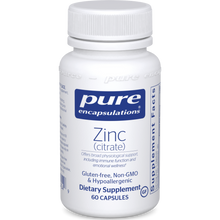 Pure Encapsulations Zinc Citrate 30 mg 60 veggie caps