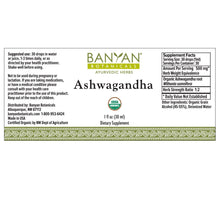 Ashwagandha Liquid Extract Organic 1 oz