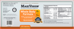 Wholebody Formula- 120 capsules by Maxivision