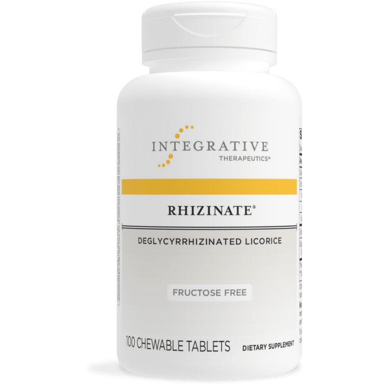 Integrative Therapeutics Rhizinate DGL Fructose Free 100 chewable tablets