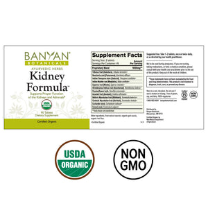 Kidney Formula 90 tablets by Banyan Botanicals