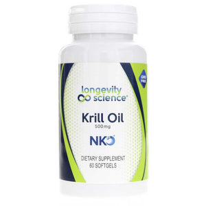 Krill Oil 500 mg 60 softgels by Longevity Science