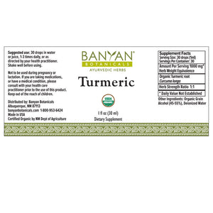 Turmeric Liquid Extract 1 oz by Banyan Botanicals