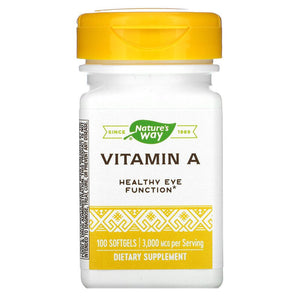 Vitamin A 3000 mcg 100 Softgels