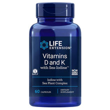 Vitamin D & K with Sea-Iodine 60 capsules by Life Extension