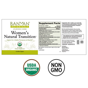 Women's Natural Transition 90 tablets by Banyan Botanicals